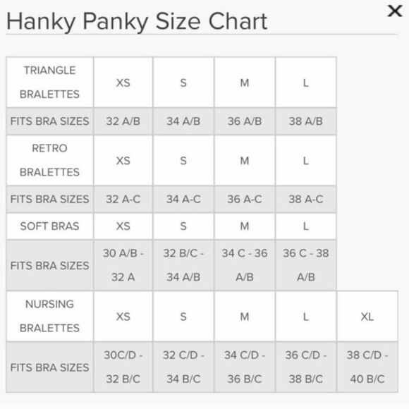 Hanky Panky Sheer Lace Bralette Bra New - Picture 7 of 7